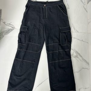 Black cargo pants